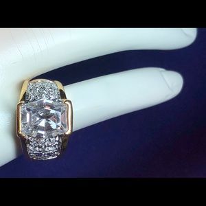 🎬 FINAL MARKDOWN! Emerald/Marquis Cut Simulated Diamond & Gold Ring